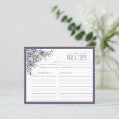 ラベエレガントンダーフローラブライダルシャワーレシピカード (スタンド正面)