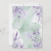 ラベエレガントンダーフローラブライダルシャワー招待 招待状 (裏面)