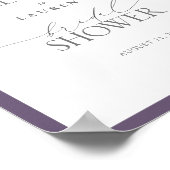 ラベエレガントンダーフローラブライダルシャワー歓迎 ポスター (角)