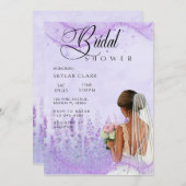 ラベエレガントンダーフローラブライダルシャワー 招待状 (正面/裏面)