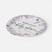 ラベエレガントンダーフローラベビーシャワー紙プレート ペーパープレート (アングル)