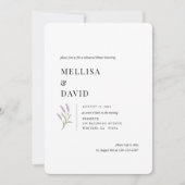 ラベエレガントンダーフローラリハーサルディナー 招待状 (正面)