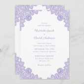 ラベエレガントンダーフローラレ結婚ース 招待状 (正面/裏面)