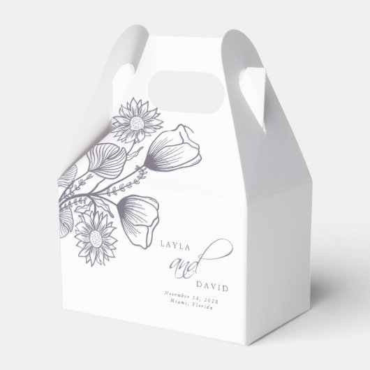 ラベエレガントンダーフローラ概結婚要 フェイバーボックス (正面サイド)