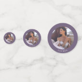 ラベエレガントンダーフローラ水彩ブライダルシャワー コンフェッティ (裏面)