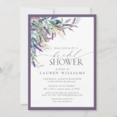 ラベエレガントンダーフローラ水彩ブライダルシャワー 招待状 (正面)