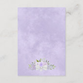 ラベエレガントンダーフローラ結婚の詳細QRコード エンクロージャーカード (裏面)