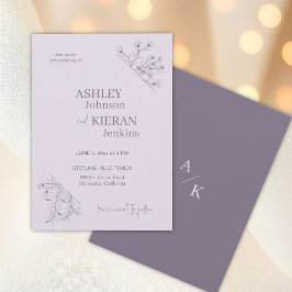 ラベエレガントンダーフローラ結婚ズ 招待状