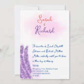 ラベエレガントンダーフローラ結婚デザイン 招待状 (裏面)