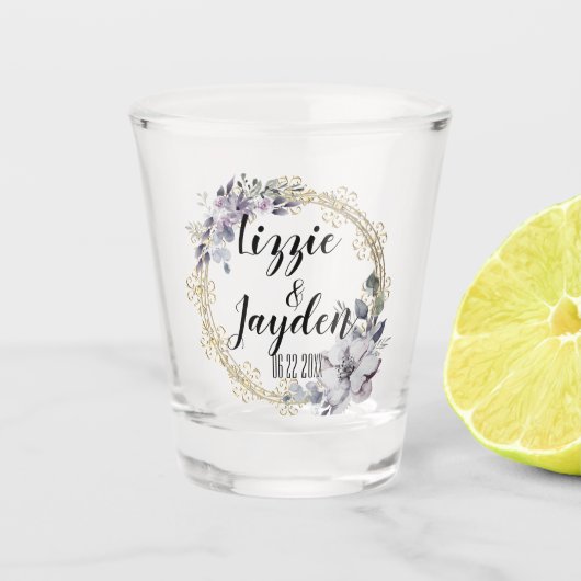 ラベエレガントンダーフローラ結婚リース ショットグラス (正面)