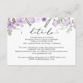 ラベエレガントンダーフローラ結婚詳細 エンクロージャーカード (正面)