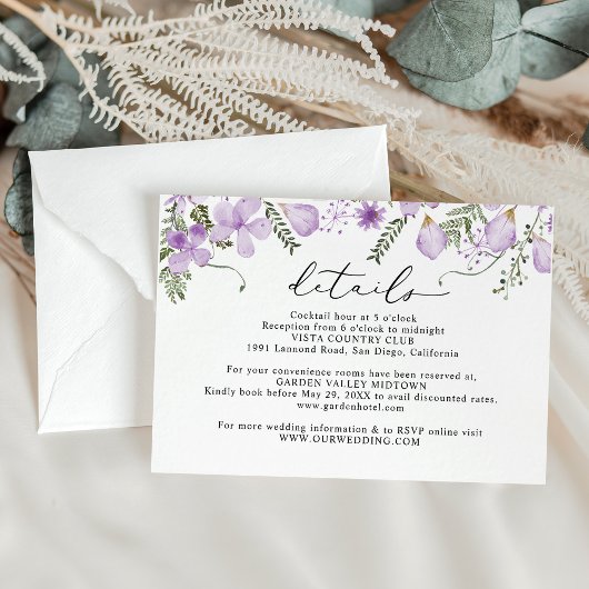 ラベエレガントンダーフローラ結婚詳細 エンクロージャーカード