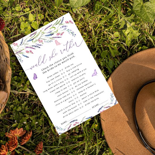 ラベエレガントンダーブライダルシャワーゲーム