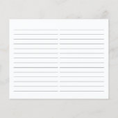 ラベエレガントンダーブライダルシャワーレシピカード (裏面)