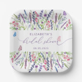 ラベエレガントンダーブライダルシャワー紙プレート ペーパープレート (正面)