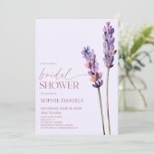 ラベエレガントンダープラントブランチフラワーブライダルシャワー 招待状 (スタンド正面)