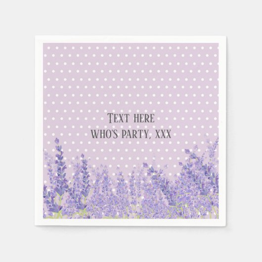 ラベエレガントンダーモダン,,トレンディー,フローラ，紫 スタンダードカクテルナプキン (正面)