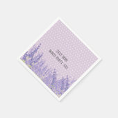ラベエレガントンダーモダン,,トレンディー,フローラ，紫 スタンダードカクテルナプキン (角)