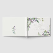 ラベエレガントンダーユーカリの葉結婚葉 ゲストブック (全面)