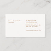 ラベエレガントンダーレザープロフェッショナル 名刺 (裏面)