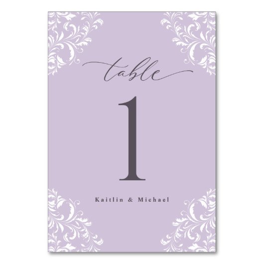 ラベエレガントンダーヴィンテージクラシックスモール結婚ズ テーブルナンバー (正面)