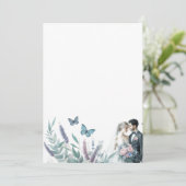 ラベエレガントンダー付き新郎新婦 招待状 (スタンド正面)