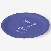 ラベエレガントンダー応援85年85誕生日 ペーパープレート (アングル)