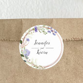 ラベエレガントンダー植物樹結婚林 ラウンドシール
