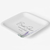 ラベエレガントンダー水彩ブライダルシャワー ペーパープレート (傾斜あり)