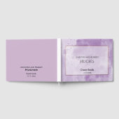 ラベエレガントンダー水結婚色 ゲストブック (全面)