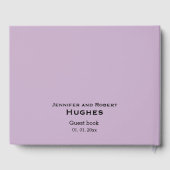 ラベエレガントンダー水結婚色 ゲストブック (裏面)