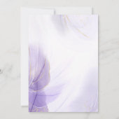 ラベエレガントンダー水結婚色 招待状 (裏面)