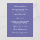 ラベエレガントンダー結婚ズ詳細カード エンクロージャーカード (正面)