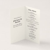 ラベエレガントンダー葬儀プログラム (内部)