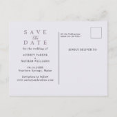 ラベエレガントンダー3写真の日付を保存 案内ポストカード (裏面)