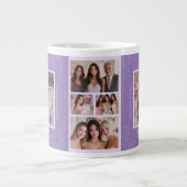 ラベエレガントンダー6フォトコラージキンセニェラ ジャンボコーヒーマグカップ (正面)