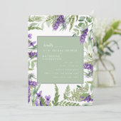 ラベエレガントンダー&セージブライダルシャワー丸 招待状 (スタンド正面)