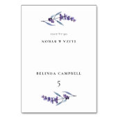 ラベエレガントンダ結婚ーズゲスト座席表 テーブルナンバー (正面)