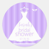 ラベエレガントンダ結婚ーズブライダルシャワー ラウンドシール (正面)