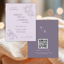 ラベエレガントンダ結婚ー予算招待状 チラシ