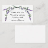 ラベエレガントンデユーカリ結婚のエンクロージャカード エンクロージャーカード (正面/裏面)