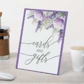 ラベエレガントンパープルの花 | カードのギフトサイン 台座サイン (インサイチュ)