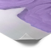 ラベエレガントンパープルバラシッ結婚ク・ウェルカム ポスター (角)