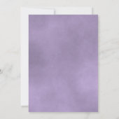 ラベエレガントンパープルバラフォーマル結婚ズ 招待状 (裏面)