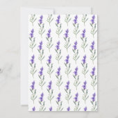 ラベエレガントンフラワーバイオレット結婚ズ 招待状 (裏面)