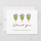 ラベエレガントンフランスのダー鉢植え感謝 サンキューカード (正面)