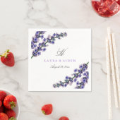 ラベエレガントンモノグラム結婚のナプキン スタンダードカクテルナプキン (インサイチュ)