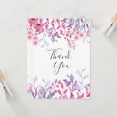 ラベエレガントンワイルドフラワービジネスありがとうござる カード (正面/裏面インサイチュ)