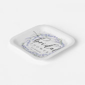 ラベエレガントン素朴ダーリースブライダルシャワー ペーパープレート (傾斜あり)