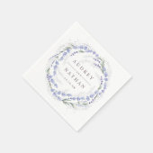 ラベエレガントン素朴リース結婚ズ スタンダードカクテルナプキン (角)